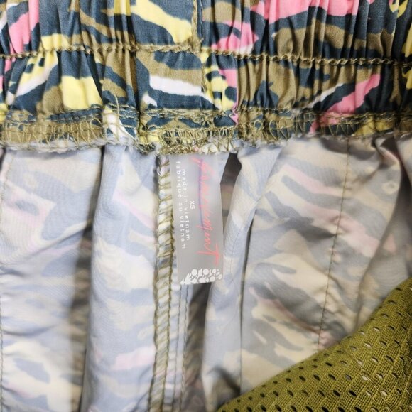 Free People Pants Womens XS Green Zebra Zephyr Balloon FP Movement Hi Rise - Picture 6 of 12